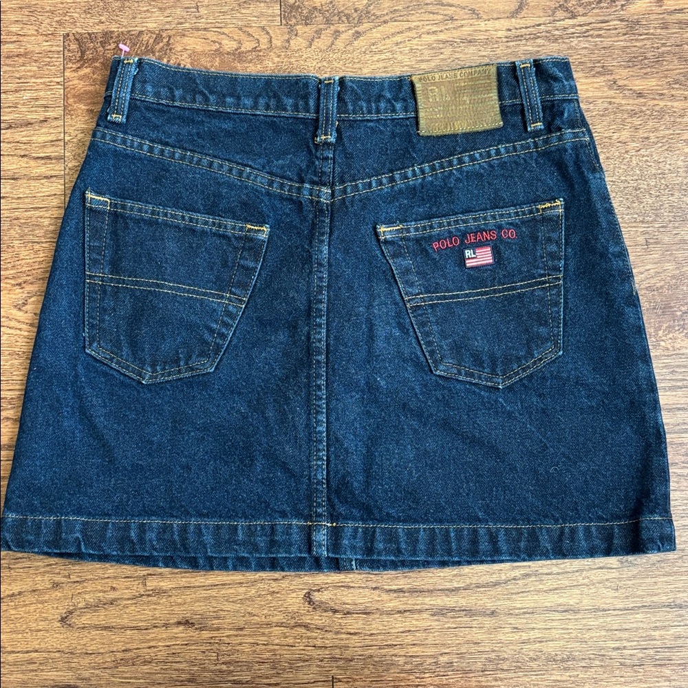 Ralph Lauren dark blue denim mini skirt